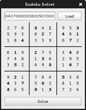 My Sudoku Solving Program